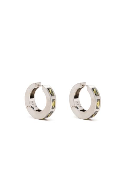 TOM WOOD gemstone-detail hoop earrings