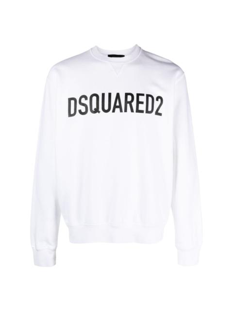 DSQUARED2 logo-print cotton sweatshirt