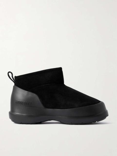 MOON BOOT Luna Low suede boots Black