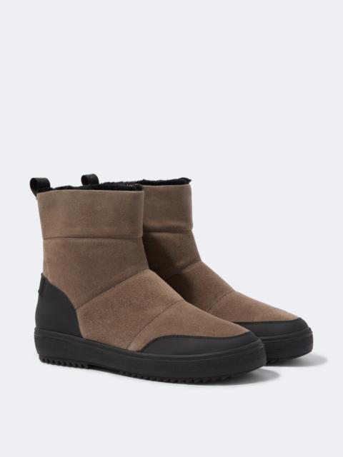 BOGNER Shearling-lined suede ankle boots