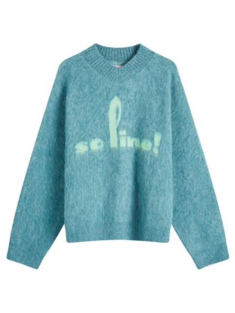 Martine Rose Martine Rose Mohair  V-neck Knit Jumper