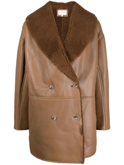 Loulou de Saison Namo double-breasted shearling-lined coat