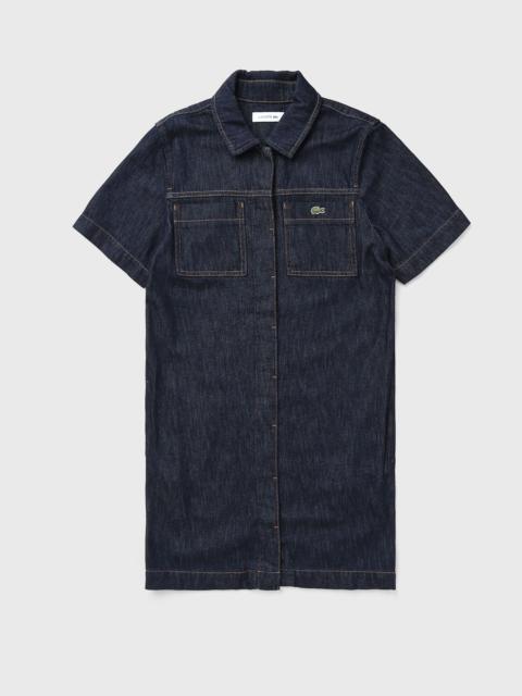 LACOSTE Short Sleeved Denim Dress