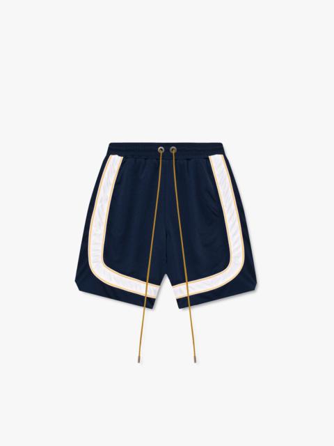 Rhude MESH PIPING BAGGY TRACK SHORT