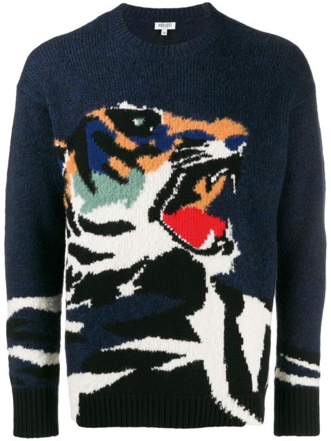 KENZO tiger intarsia jumper