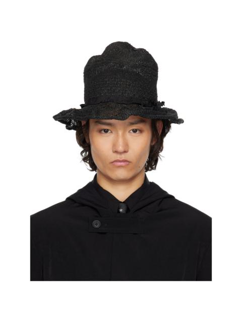 Yohji Yamamoto Black Paper PE Mountain Hat
