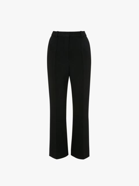 Cropped Kick Trouser In Black