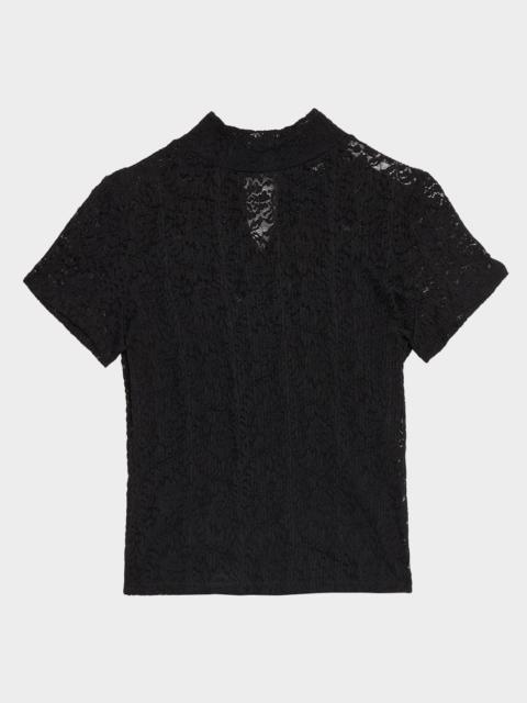 PAIGE June Floral Lace Tee