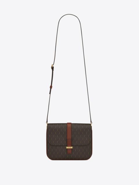 le monogramme small satchel in monogram canvas and smooth leather