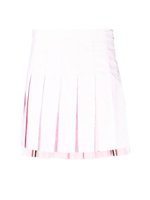 Thom Browne pleated cotton miniskirt