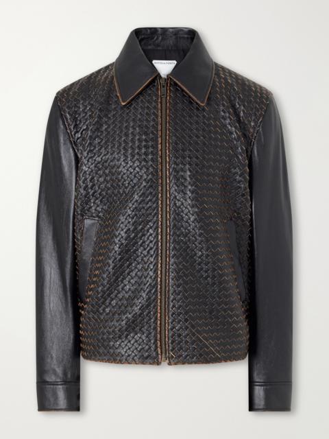 Bottega Veneta Intrecciato Leather Jacket