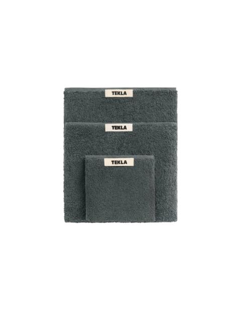 TEKLA Tekla Terry Washcloth Charcoal Grey