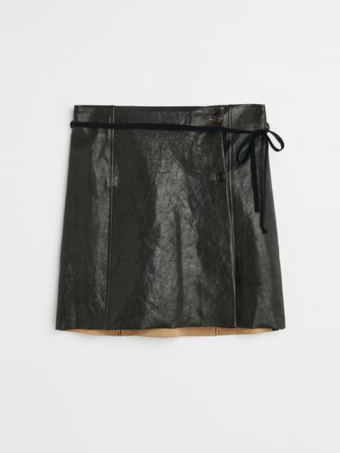 Our Legacy Short Sarong Worn Brown Lambskin