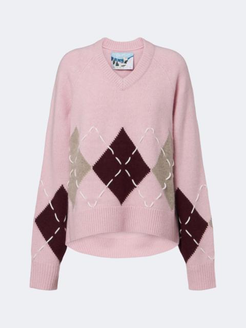 arch4 Sloane argyle cashmere sweater