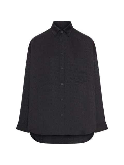 BALENCIAGA logo chest-pocket shirt