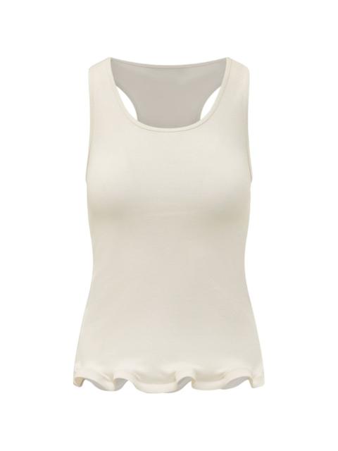 Stella McCartney frilled hem rib tank
