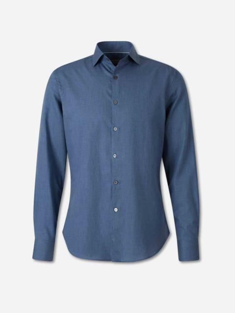 Canali PLAIN COTTON SHIRT