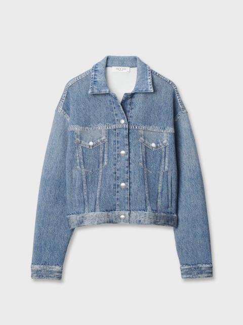 rag & bone rb Miramar Trucker Jacket Mallow Knit