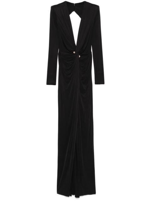 ELISABETTA FRANCHI Elisabetta Franchi Piercing-detail Jersey Gown