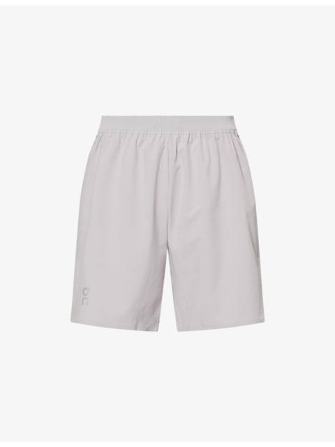 On Train Brand-Print Stretch-Woven Shorts