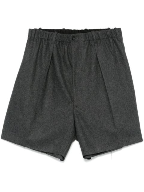 RANDOM IDENTITIES pleated bermuda shorts