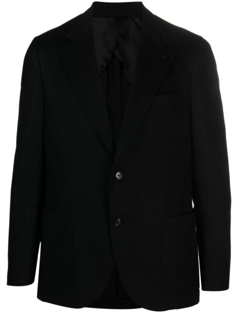 LARDINI single-breasted wool-cashmere blazer