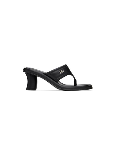 REIKE NEN Black Padded Heeled Sandals