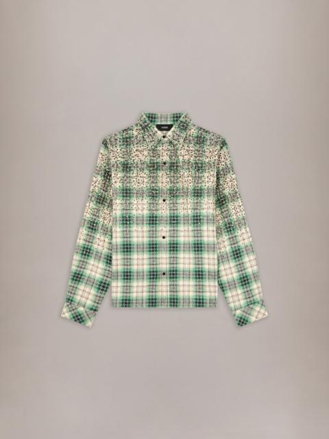 AMIRI CRYSTAL OVERSIZED WESTERN FLANNEL