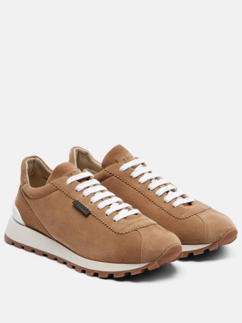 Brunello Cucinelli Monili suede sneakers
