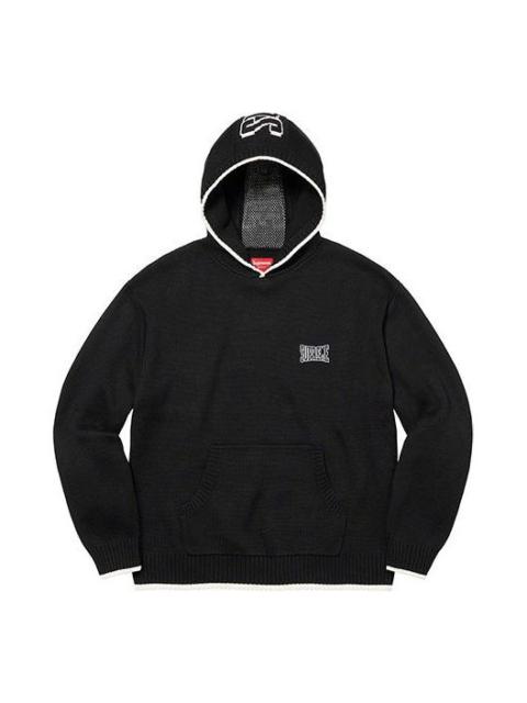 Supreme Supreme 2-Tone Hooded Sweater 'Black White' SUP-FW21-226