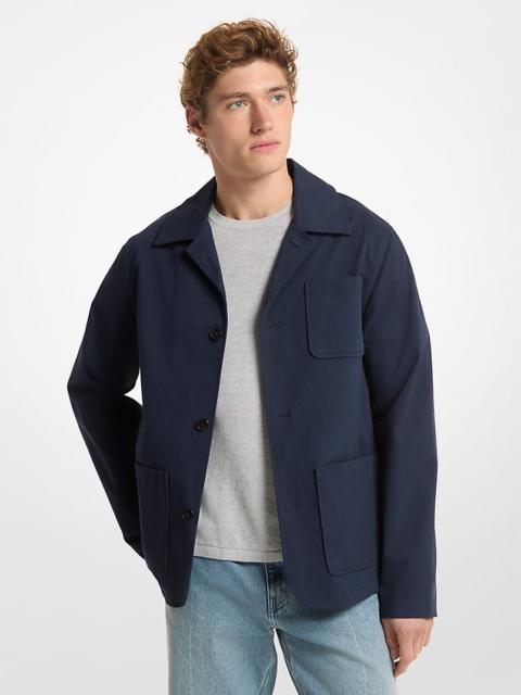 MICHAEL KORS Cotton-and-Linen Blend Chore Coat
