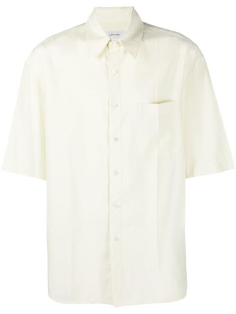 Lemaire short-sleeve silk polo shirt