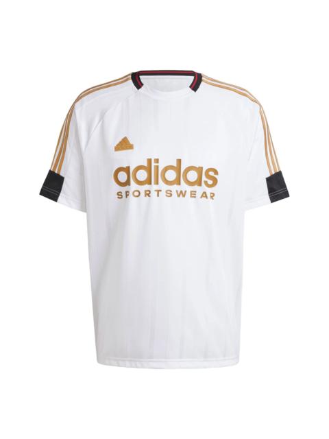 adidas House of Tiro Nations Pack T-shirt Asia Sizing 'White Black Tan' IW8867