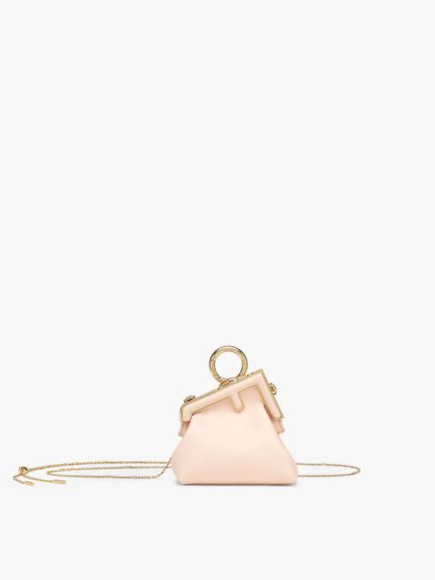 FENDI Light pink nappa leather charm