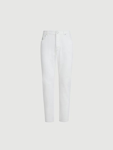 Brunello Cucinelli Garment-dyed five-pocket trousers in comfort denim