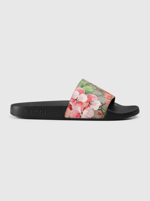 GUCCI GG Blooms Supreme floral slide sandal