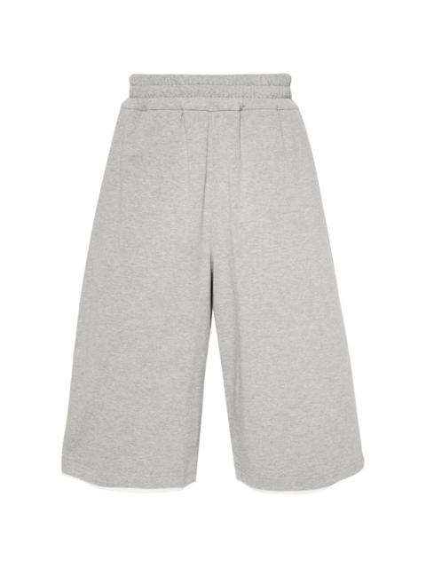 layered knee-length shorts