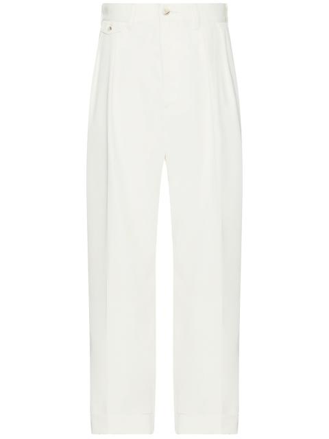 BEAMS PLUS 2 Pleats Trousers Pe Twill