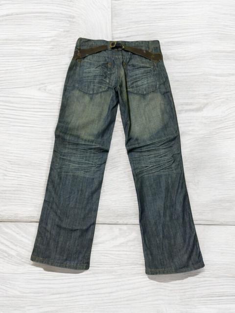 기타 브랜드 Hysteric Glamour × Japanese Brand × Vintage - JEANS DE ART HONEY COMP STYLE BACK BUCKLE DENIM