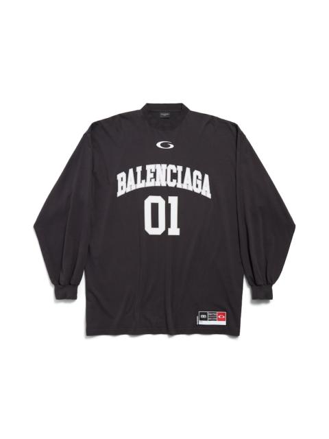 BALENCIAGA Men's Basketball Series - Long Sleeve T-shirt Large Fit in Black