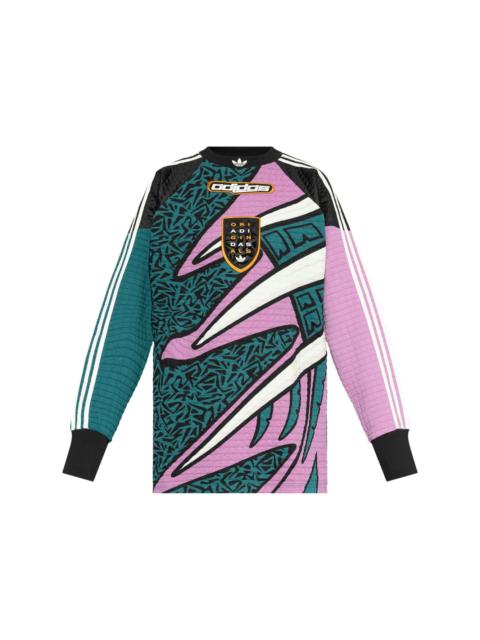 graphic-pattern long-sleeve football top