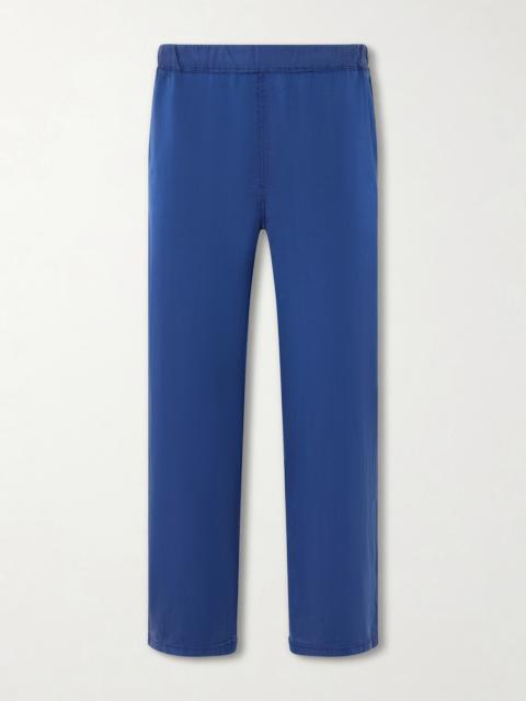 REMI RELIEF Straight-Leg Silk and Cotton-Blend Satin Trousres