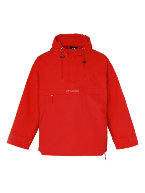 Converse Men's Converse x Kim Jones Crossover Casual Sports Half Zipper Hooded Jacket Red 10021731-A01