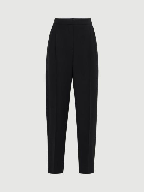 Brunello Cucinelli Viscose and virgin wool tuxedo trousers