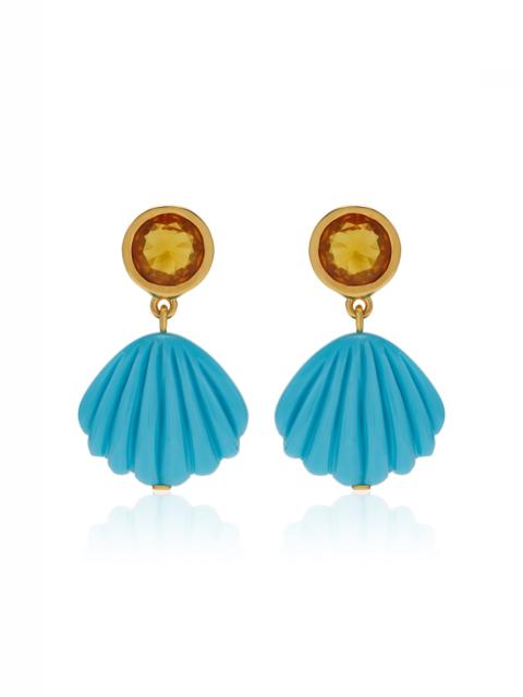 LIZZIE FORTUNATO Kai Gold-Plated Earrings multi