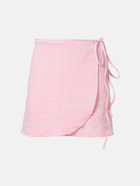 Hunza G Gingham beach cover-up