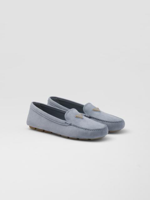 Suede driving loafers