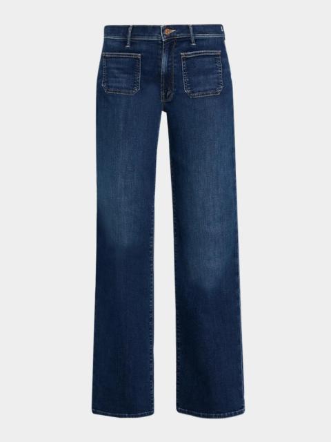 MOTHER The Patch Pocket Mid-Rise Maven Sneak Jeans