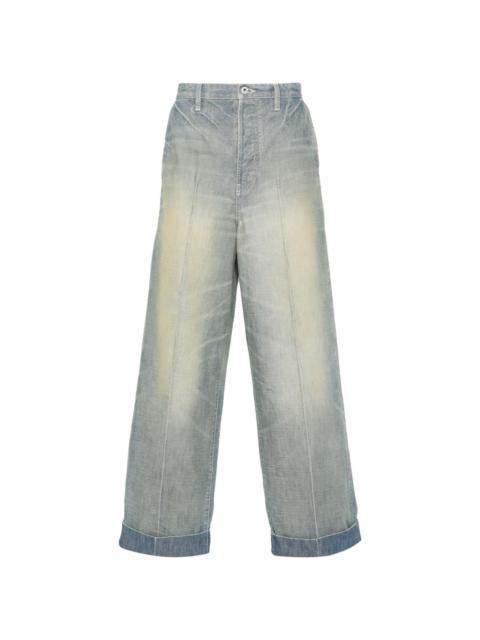 KENZO mid-rise tapered-leg jeans