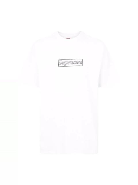 Supreme x KAWS chalk logo T-shirt